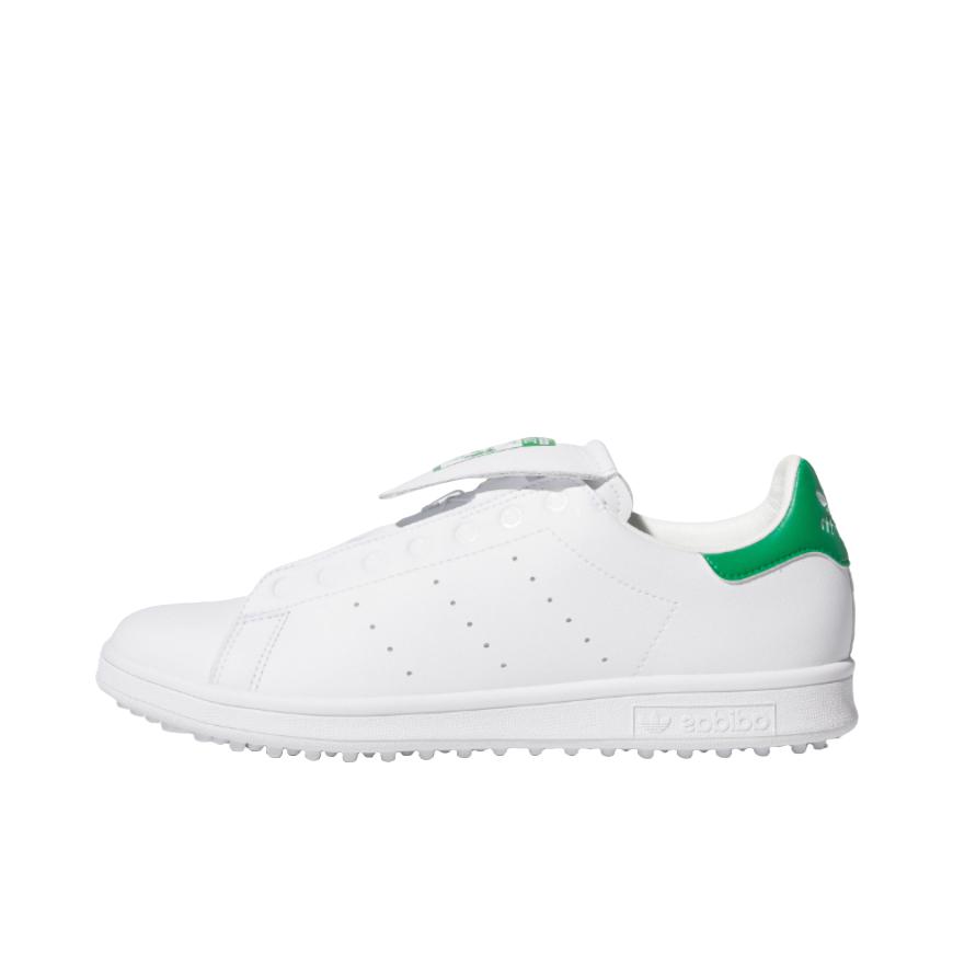 推荐商品：adidas originals Stan Smith 板鞋 轻便防滑耐磨休闲运动轻量稳定旋转按钮贴合 白色/绿色