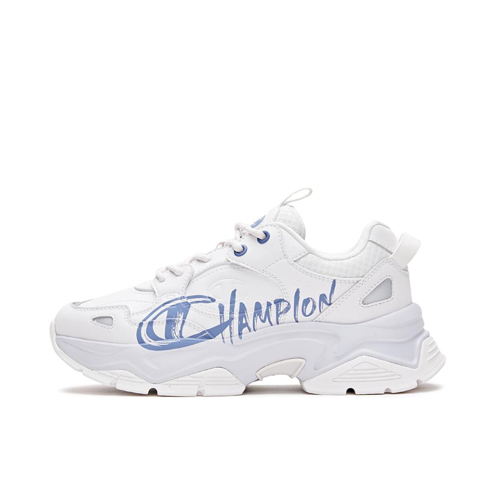 推荐商品：Champion/冠军 Champ 19 Street 增高 休闲复古 织物合成革 美式百搭 老爹鞋 女款/蓝色