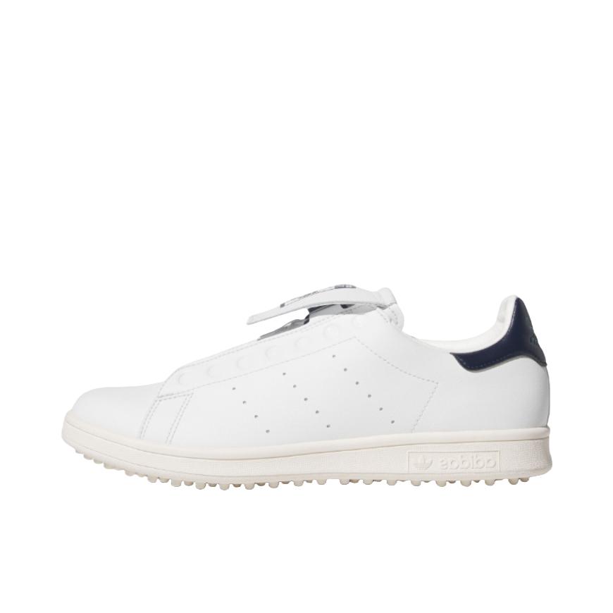 推荐商品：adidas originals Stan Smith 板鞋 轻便防滑耐磨休闲运动轻量稳定旋转按钮贴合 晶白色/汉玉白色/深靛蓝