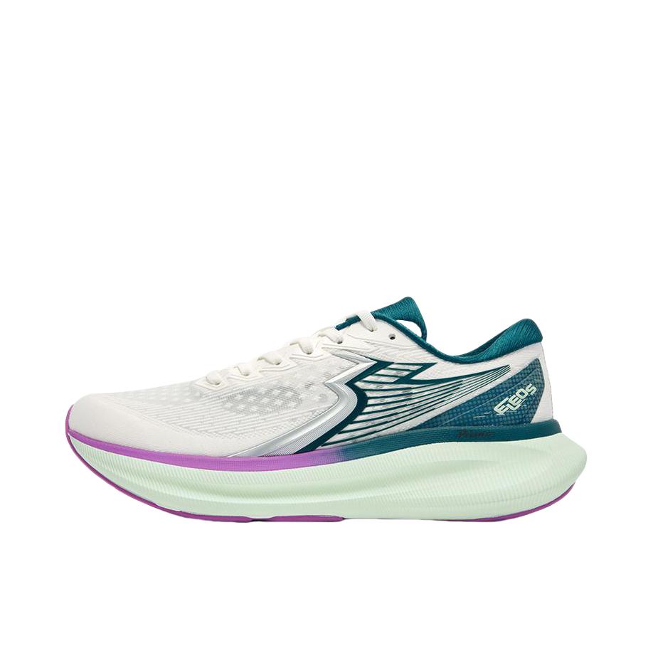 推荐商品：361度 ELEOS 大地 跑鞋 国际线减震回弹舒适透气耐磨 羽毛白/蛋壳绿/青色