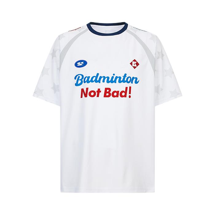 推荐商品：Kumpoo/薰风 吸湿排汗圆领短袖羽毛球服 ACT251607 白