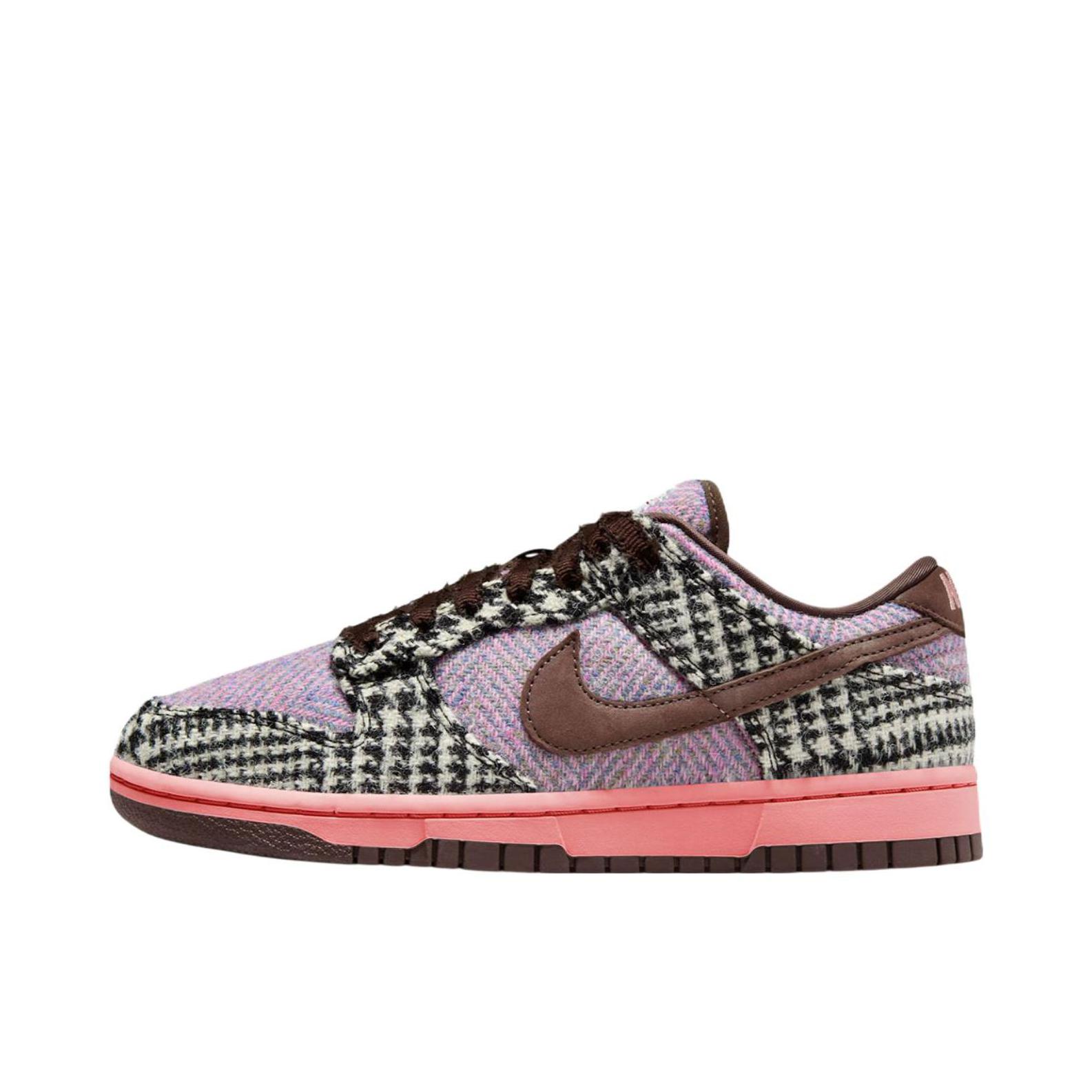 推荐商品：Nike Dunk 板鞋 经典复古百搭 Harris Tweed联名/紫色