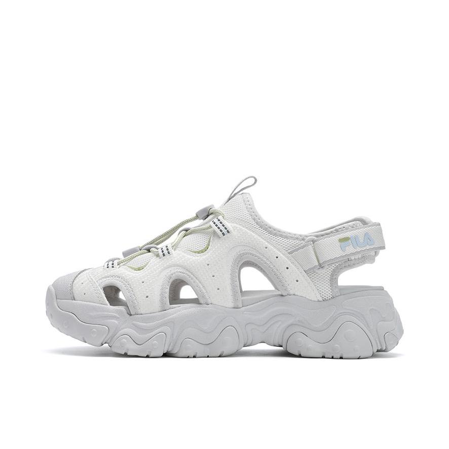 推荐商品：FILA/斐乐 FLUID 5 猫爪 凉鞋 沙滩溯溪少女玛丽珍百搭复古 女款/糖果白/雨雾灰
