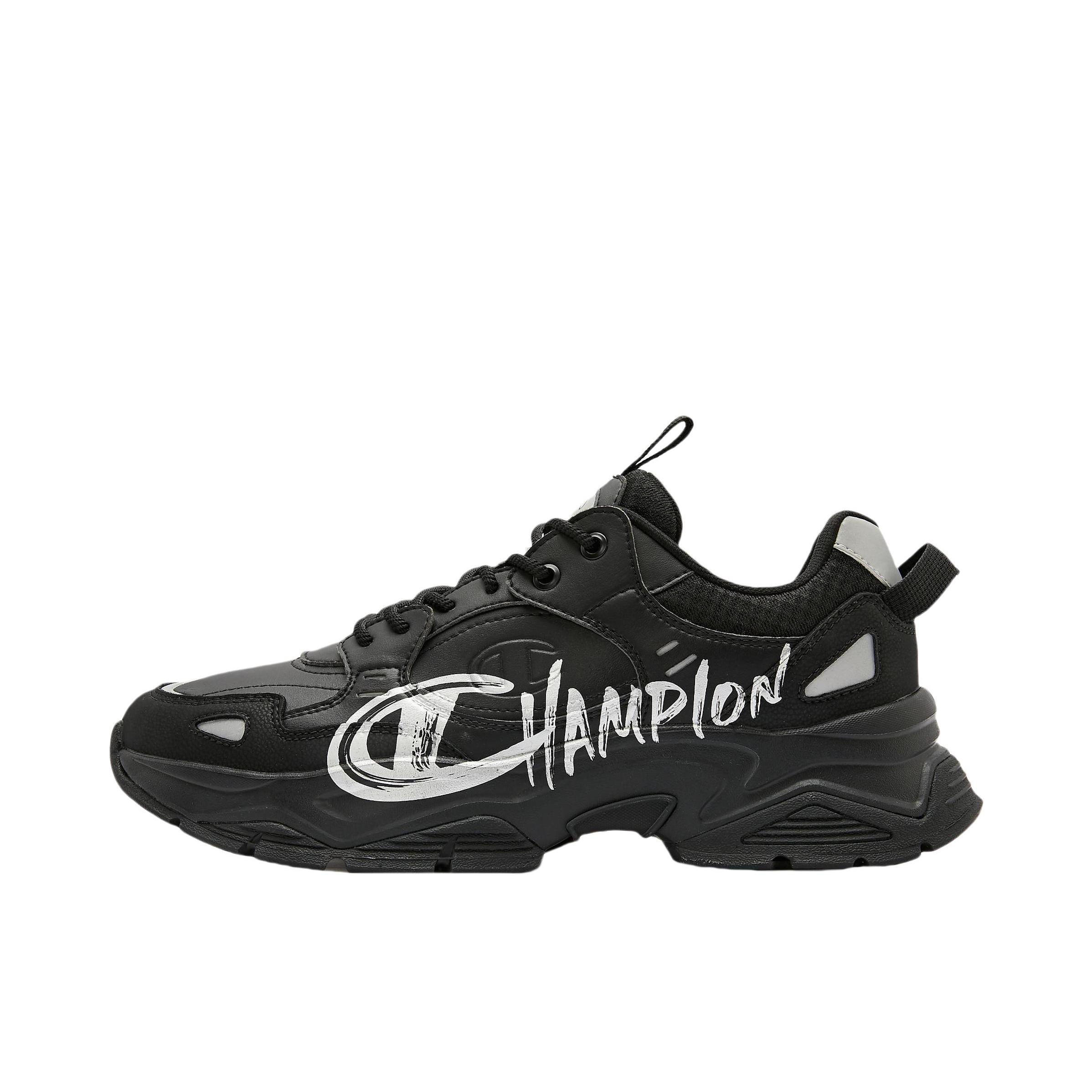 推荐商品：Champion/冠军 Champ 19 Street 增高 休闲复古 织物合成革 美式百搭 老爹鞋 女款/黑色