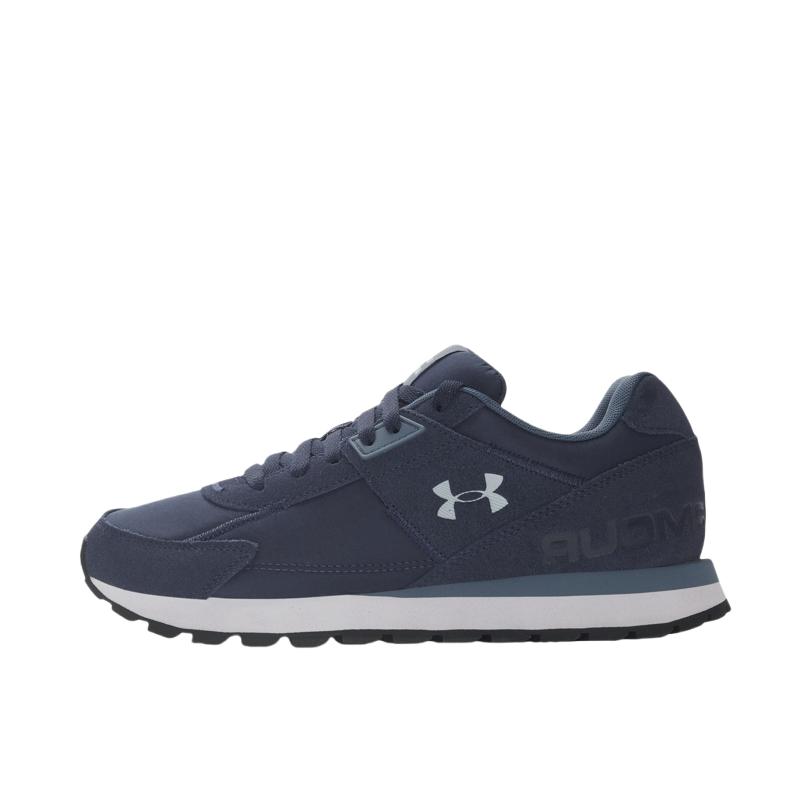 推荐商品：Under Armour/安德玛 Essential Runner 复古 缓震透气 防滑耐磨 低帮 平跟 圆头 舒适百搭 简约 跑鞋 水洗海军蓝