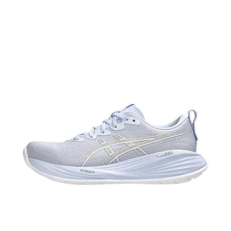 推荐商品：Asics/亚瑟士 Gel-Cumulus 27 百搭 防滑 耐磨 低帮 跑鞋 浅蓝色 