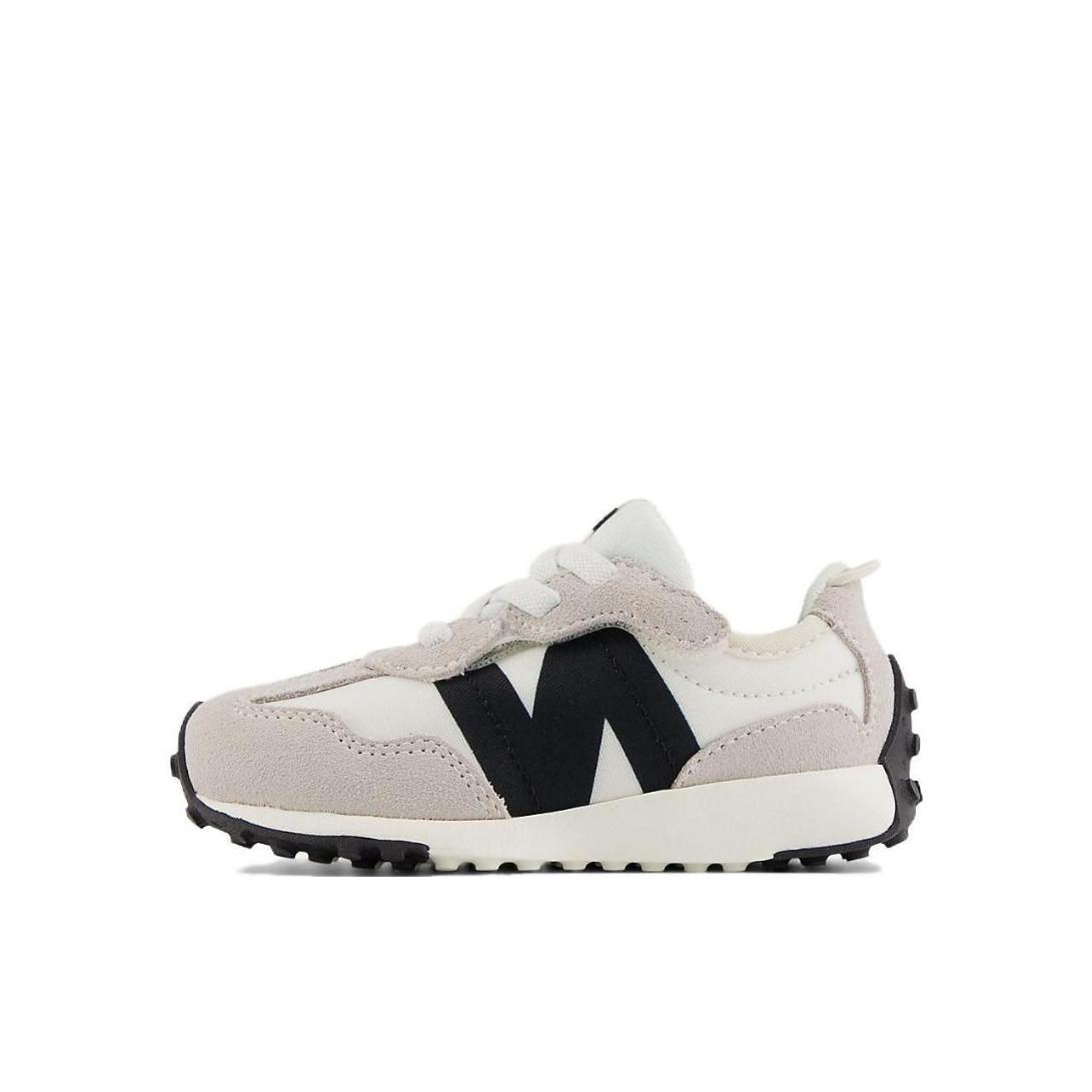 推荐商品：New Balance 327 减震 耐磨 防滑 中小童 软底 网面 绒面革 运动鞋儿童 W宽/小童/灰色/黑色