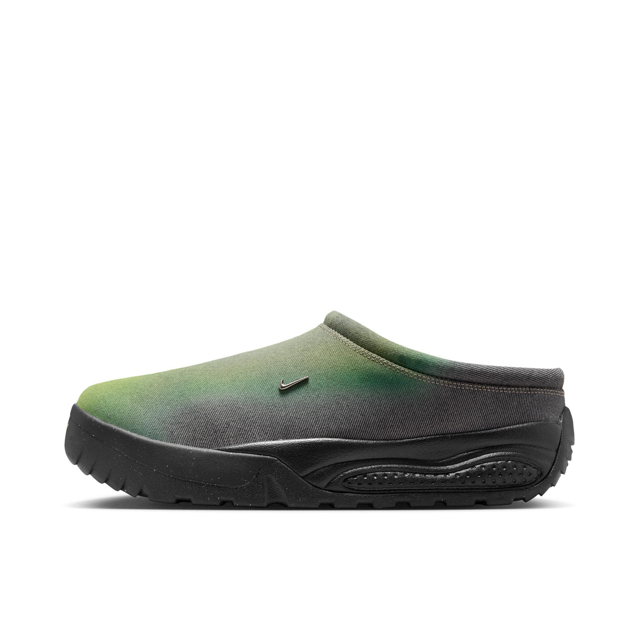 推荐商品：Nike ACG Rufus 舒适百搭 时尚 防滑耐磨 缓震透气 翻毛皮 一脚蹬 棉鞋 防水 户外功能鞋 深绿色