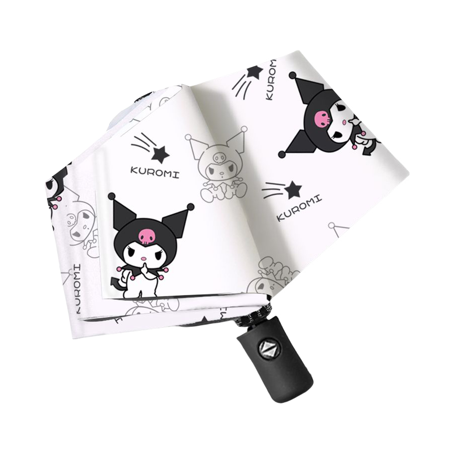 推荐商品：安胜娜 三折 黑胶 晴雨伞 全自动