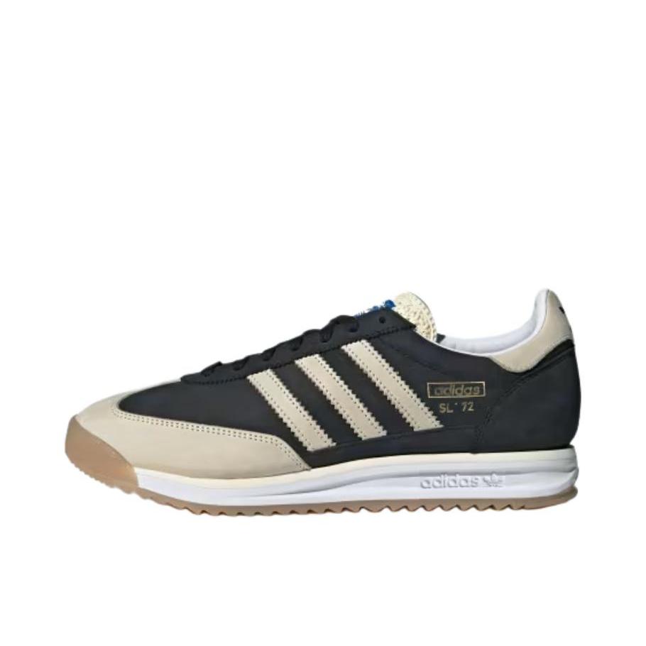 推荐商品：【马思纯同款】 adidas Originals SL 72 T头鞋 德训鞋 运动休闲鞋 轻便防滑耐磨透气舒适简约复古 黑色/米色