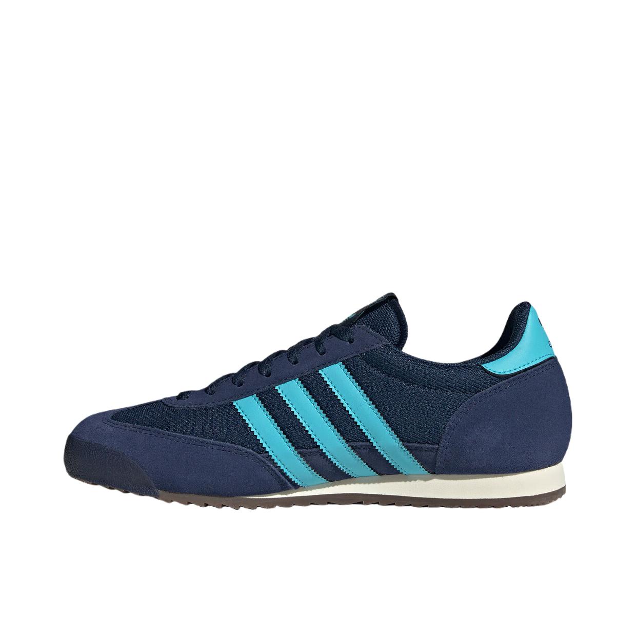 推荐商品：adidas R71 防滑耐磨 减震轻便 舒适 复古 薄底 T头鞋 德训鞋 运动休闲鞋 深靛蓝/亮光蓝/乳白色