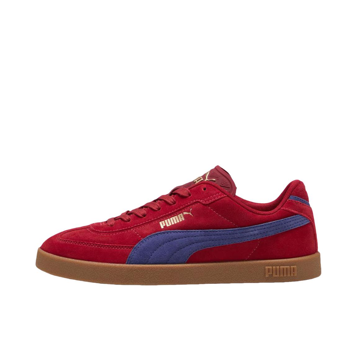 推荐商品：Puma/彪马 Club II Era T头鞋 德训鞋 板鞋 薄底防滑耐磨轻便低帮系带复古百搭支撑圆头贴合 红色