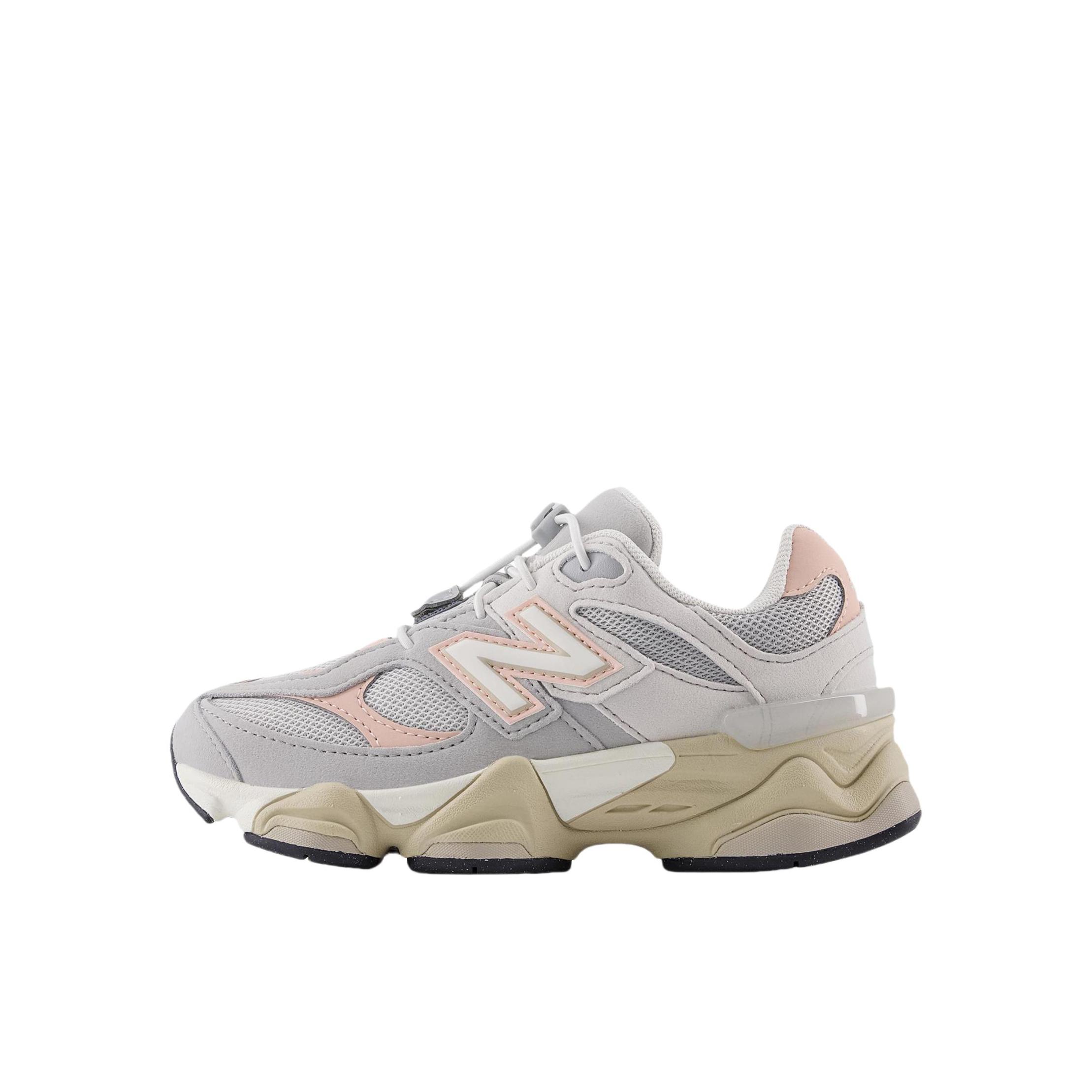 推荐商品：New Balance 9060 防滑减震 耐磨 贴合 缓震 运动鞋儿童 大童/浅灰色/粉色