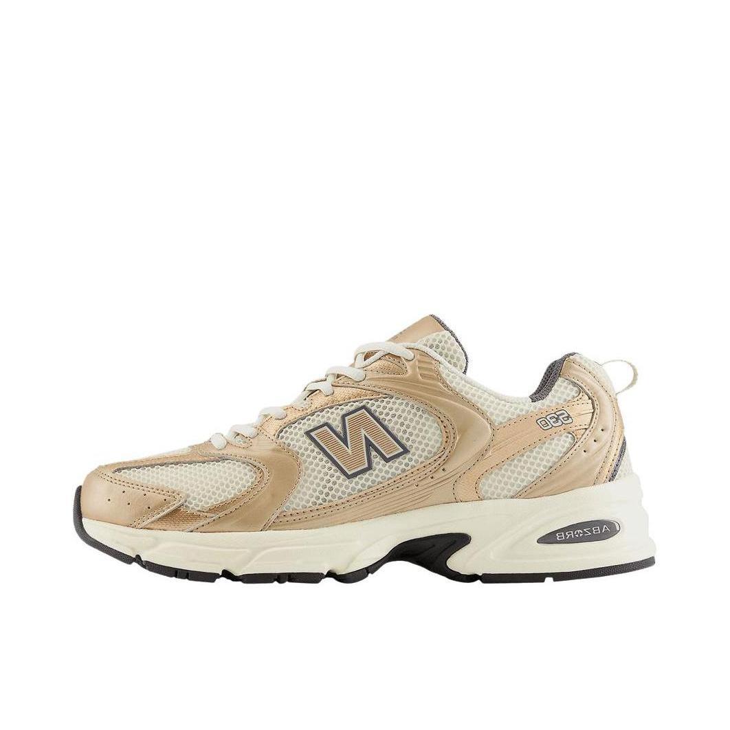 推荐商品：New Balance MR530 跑鞋 圆头经典拼接复古缓震防滑耐磨网面透气支撑 斑鸠金/金属色