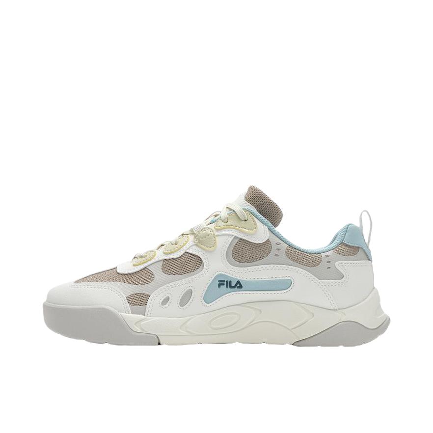 推荐商品：FILA/斐乐 复古系列 STAR RHYTHM 板鞋 百搭简约休闲运动厚底轻便 女款/奶白色/橄榄棕