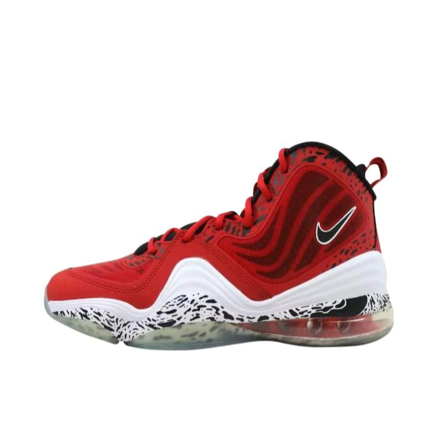 推荐商品：Nike Air Max Penny 5 哈达威 迈阿密海豚 复古百搭 缓震回弹 防滑耐磨 网布 舒适轻便 潮流 篮球鞋 大童/红色/白色