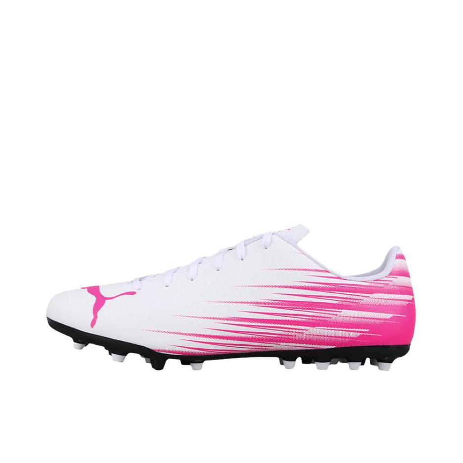 推荐商品：Puma/彪马  Attacanto FG/AG  混钉 胶质 草坪  足球鞋 钉鞋 粉色/白色