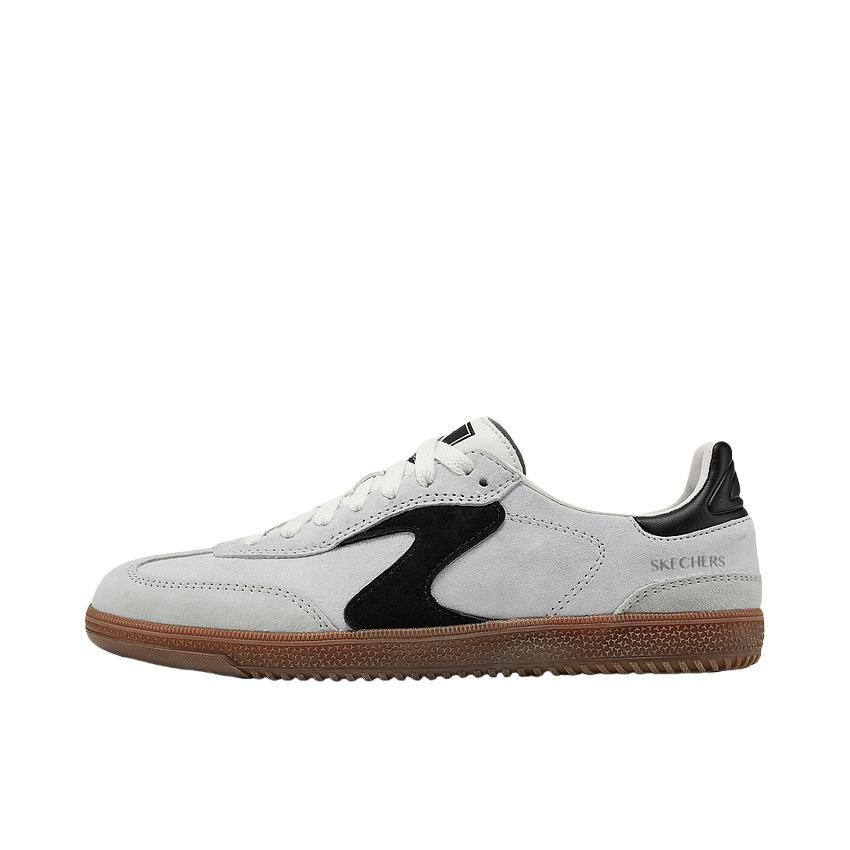 推荐商品：Skechers/斯凯奇 Court Classics 防滑 回弹 贴合耐磨 低帮 闪穿 圆头 薄底 绑带 简洁风 板鞋 女款/自然色/黑色