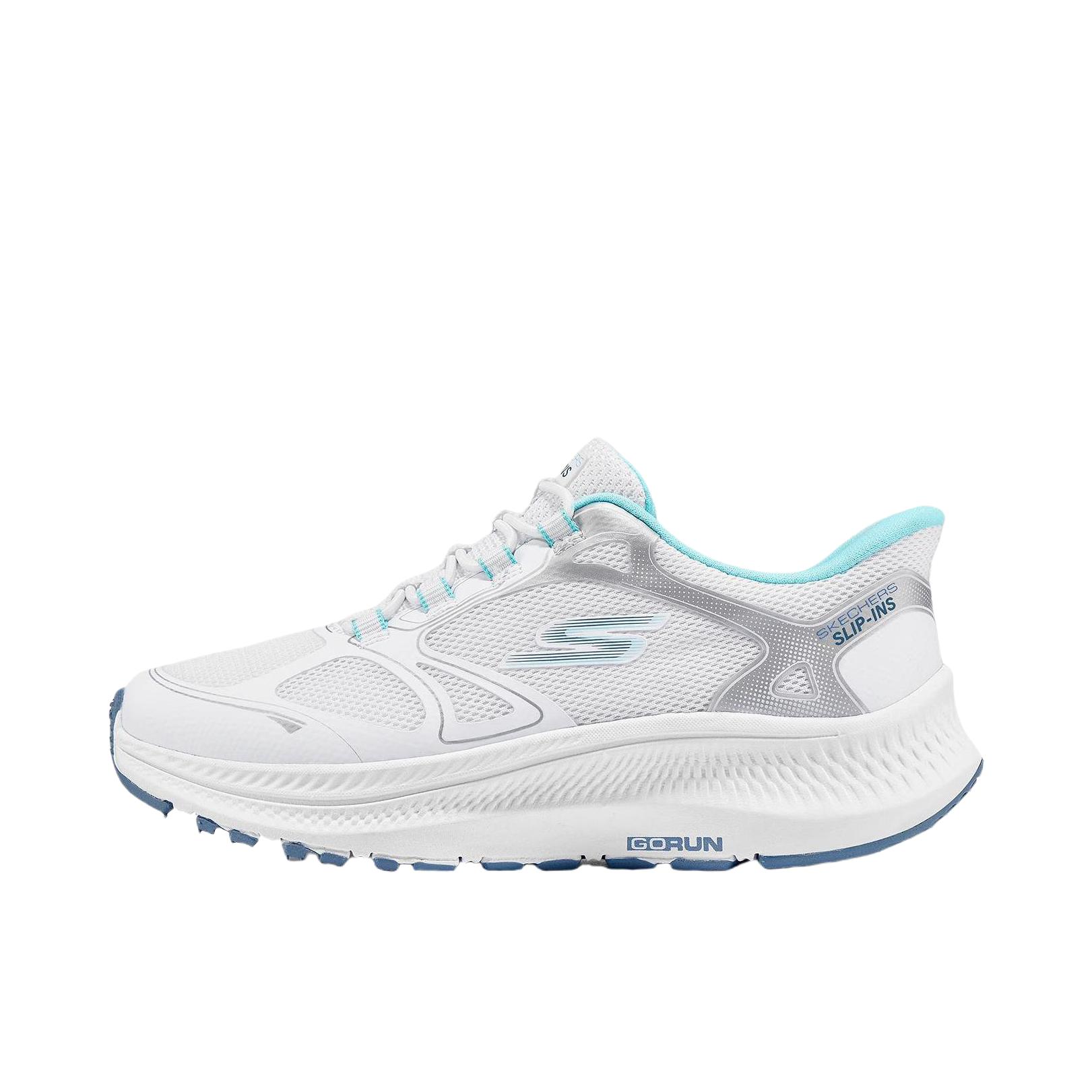 推荐商品：Skechers/斯凯奇 缓震回弹 耐磨软底 网面透气 舒适百搭 运动鞋儿童 大童/白色/蓝色