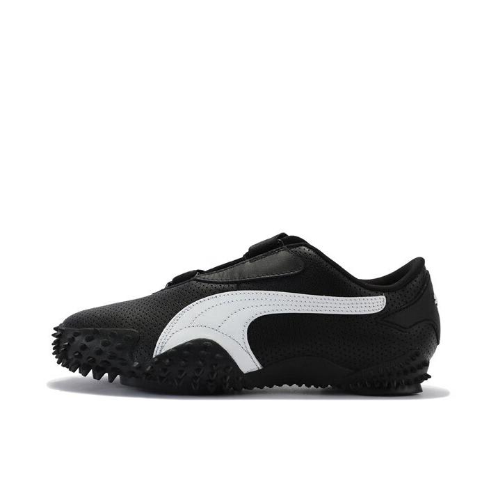 推荐商品：Puma/彪马 Mostro 运动休闲鞋 经典复古防滑耐磨舒适透气圆头网布短跑千禧风薄底贴合 A$AP Rocky联名/黑色/银色