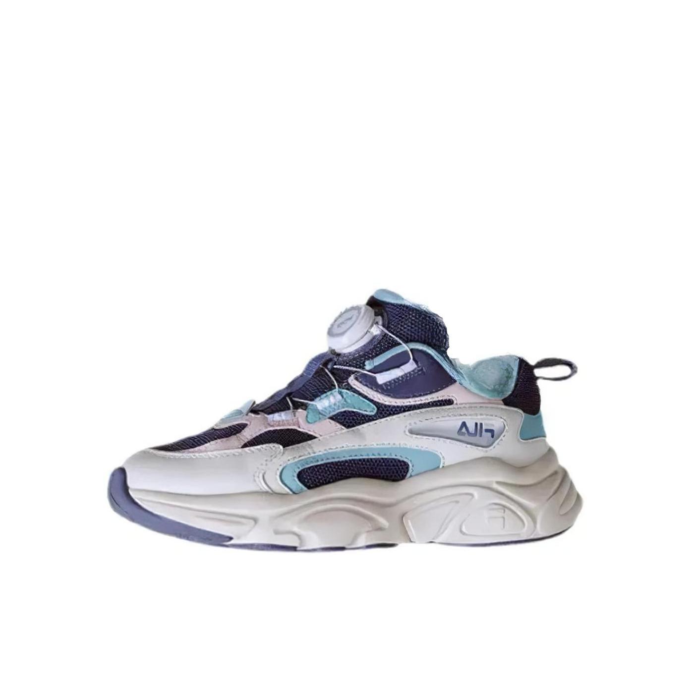 推荐商品：FILA/斐乐 MARS TD 休闲舒适 轻便 织物 耐磨 旋钮 网面 运动鞋儿童 大童/深灰蓝/奶白