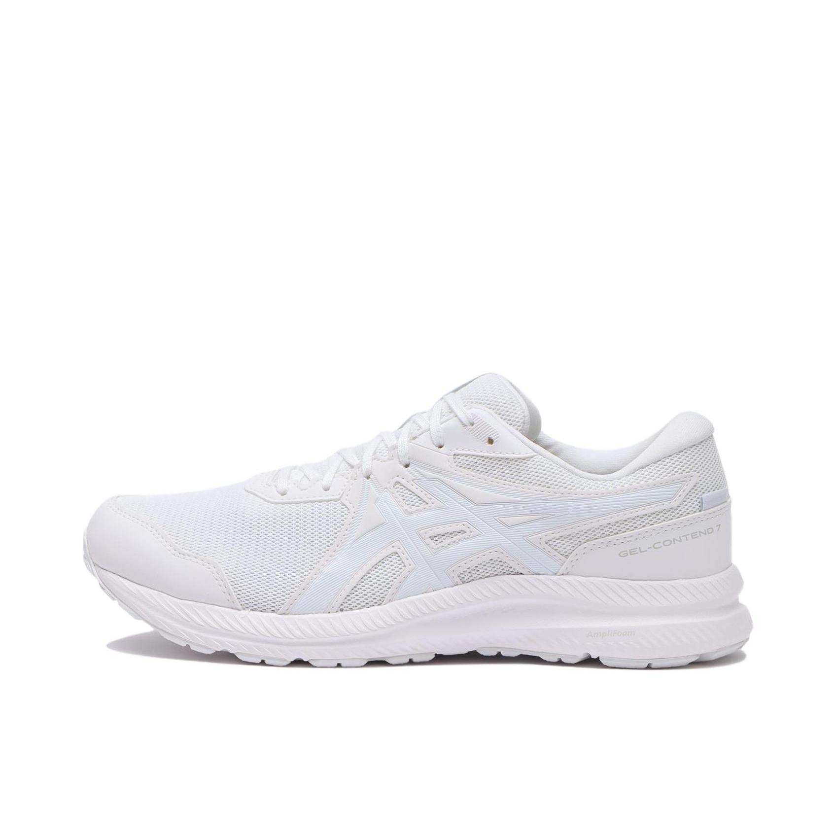 推荐商品：Asics/亚瑟士 Gel-Contend 7 跑鞋 缓震回弹入门级短跑运动平跟轻便 白色 
