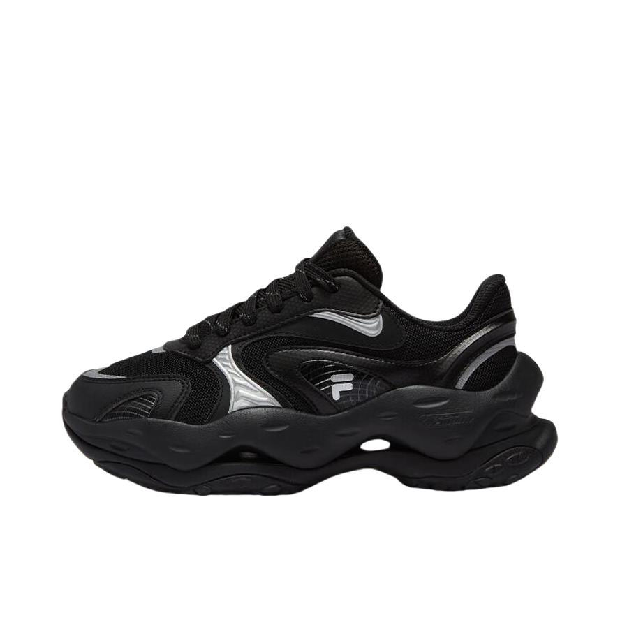 推荐商品：FILA/斐乐 Cheese 复古百搭 时尚潮流 舒适 防滑耐磨 跑鞋 女款/黑色/银器灰