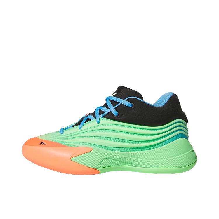 推荐商品：adidas 利拉德 10代 篮球鞋 专业缓震防滑室外训练柔和稳定耐用贴合 大童/魔力酸橙/绿色/信号珊瑚粉/魔力蓝