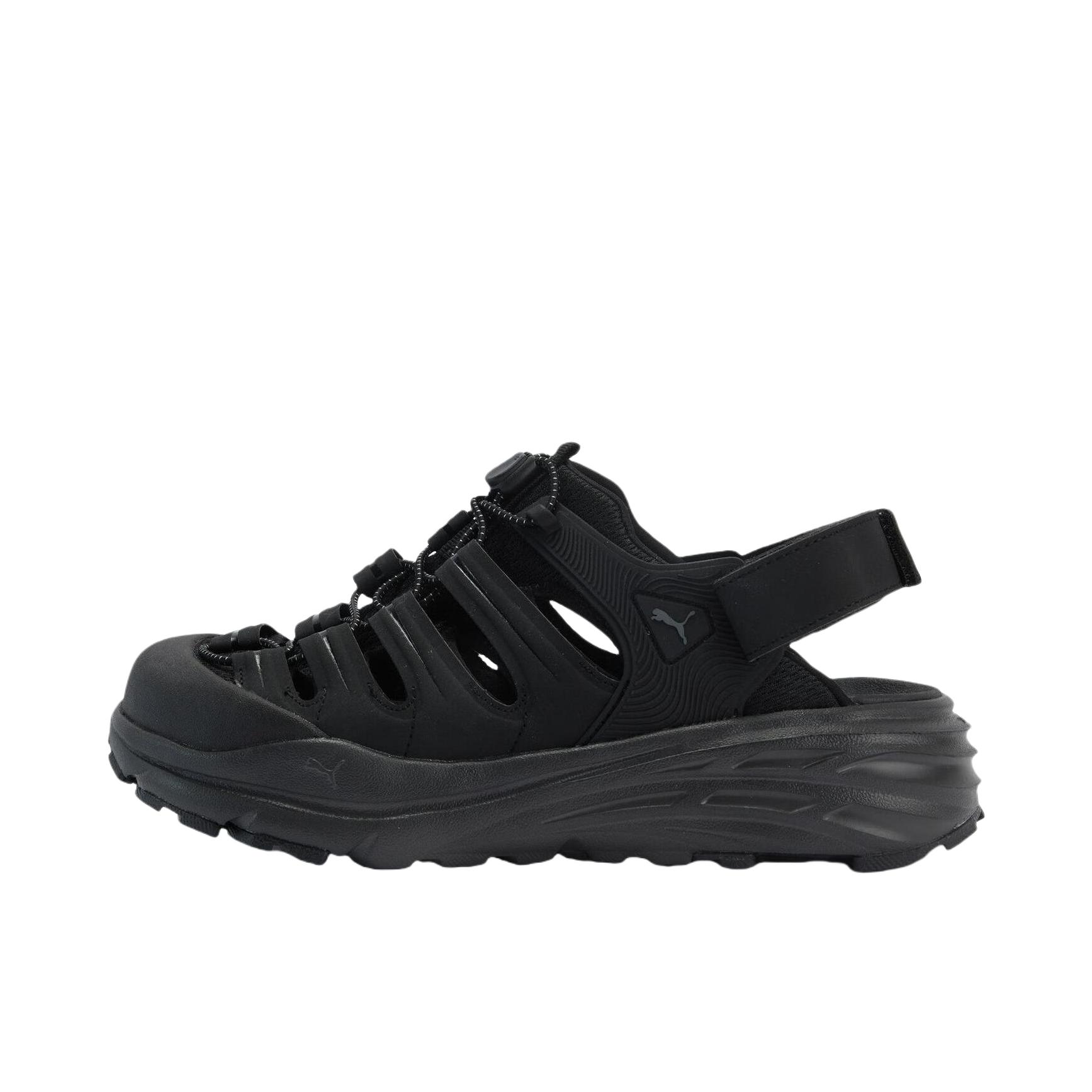 推荐商品：Puma/彪马 Hypnotic Ventra 户外 增高 防滑 包头 魔术贴 外穿 凉鞋 黑色