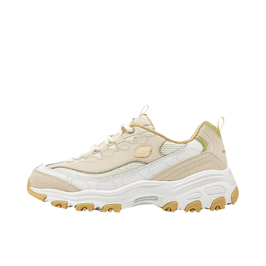 推荐商品：Skechers/斯凯奇 D'Lites 1.0 奶茶熊 熊猫鞋 老爹鞋 闪穿鞋 厚底增高复古缓震百搭 女款/自然色/棕色/褐色