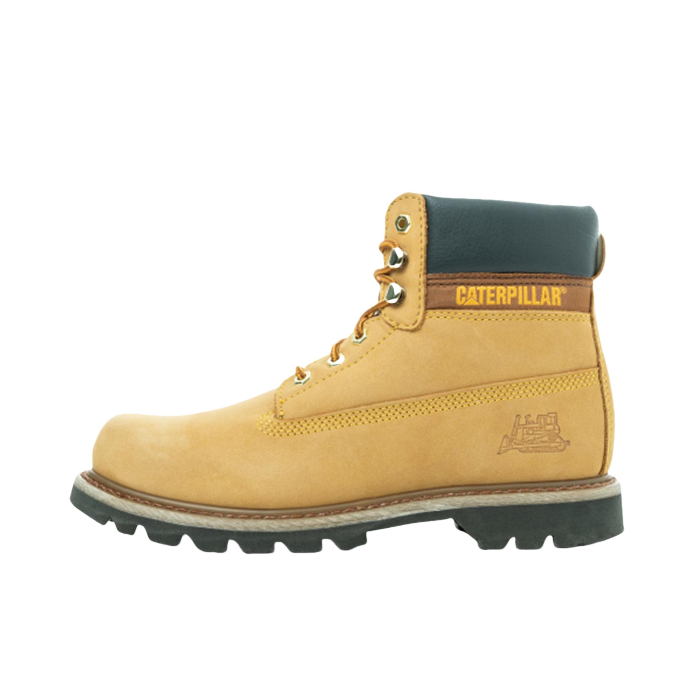 Cat Colorado 防泼溅 防滑耐磨 舒适牛皮 短筒 复古 防水透气 工装 马丁靴 黄色