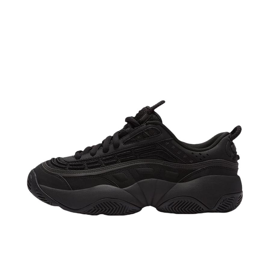 推荐商品：FILA/斐乐 FIRE 火焰 防滑耐磨 舒适 时尚潮流 百搭复古 运动休闲鞋 深黑