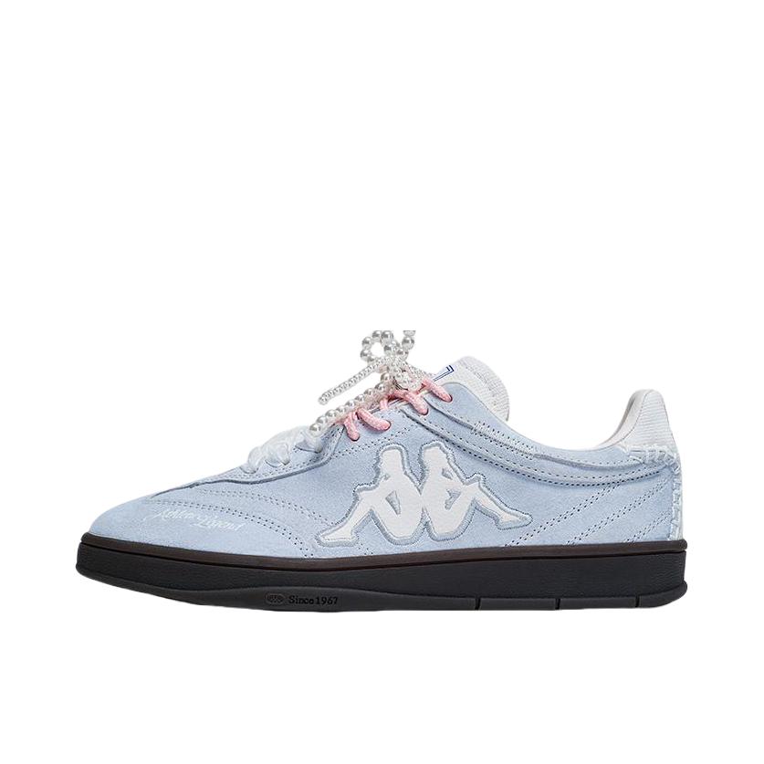 推荐商品：Kappa TIFO 防滑耐磨 舒适软底 百搭复古 潮流时尚 德训鞋 K0EW5CC70P 女款/冰山蓝/经典白 