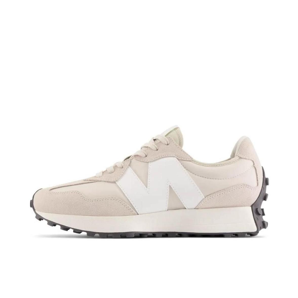 推荐商品：【IU同款】 New Balance 327 跑鞋 舒适复古防滑耐磨休闲透气减震拼接运动防水织物慢跑圆头 米白色/米色