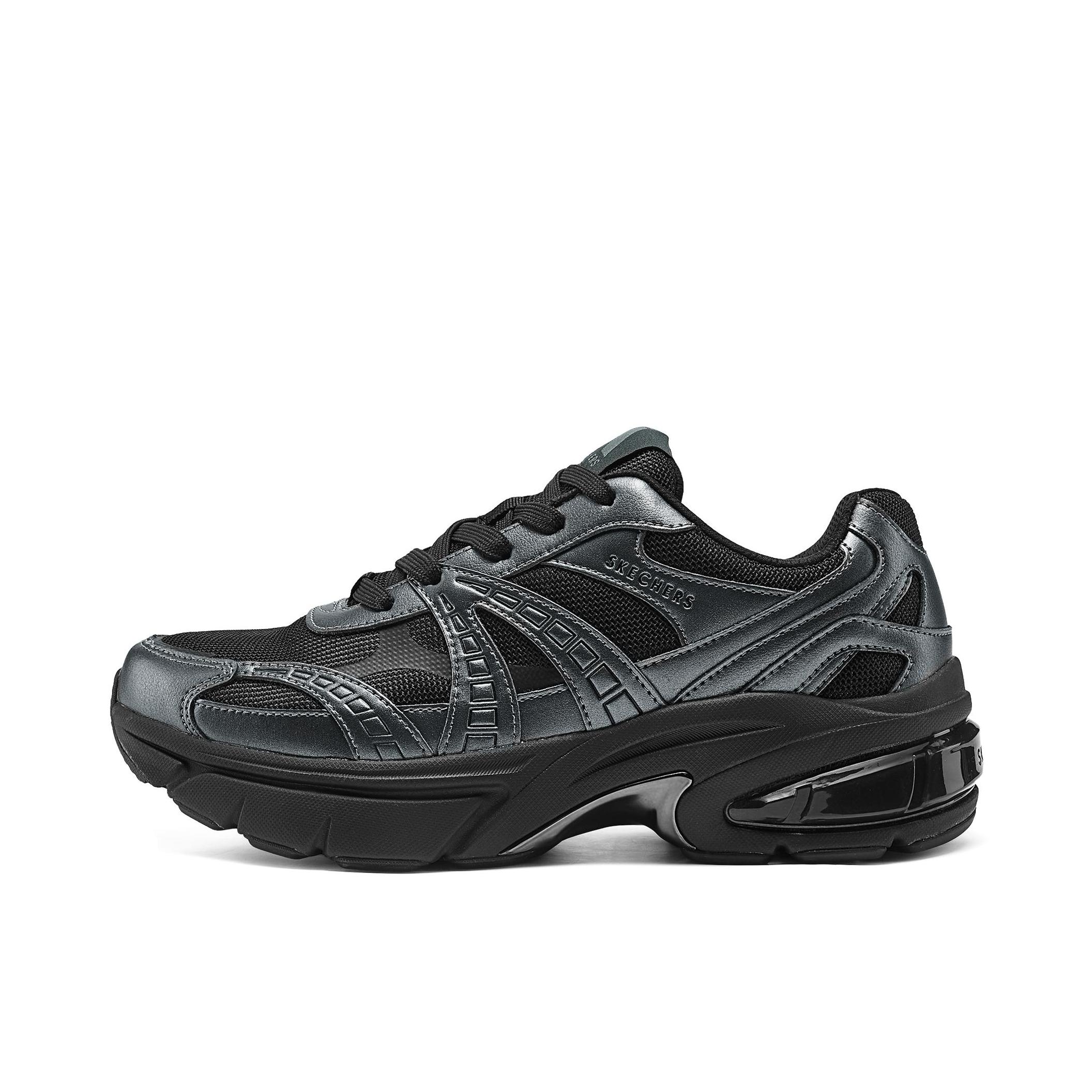 推荐商品：Skechers/斯凯奇 月影鞋 老爹鞋 厚底增高防滑耐磨轻质软底软弹缓震百搭复古春夏 男款/青铜色