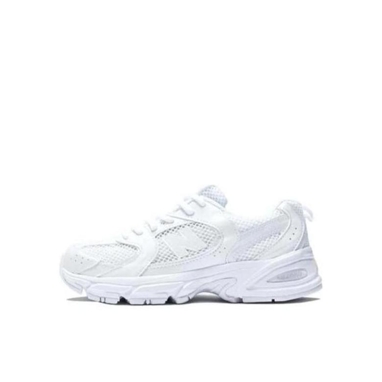 New Balance 530 运动鞋儿童 防踢防滑耐磨网面透气舒适百搭潮酷织物 婴童/白色/米色