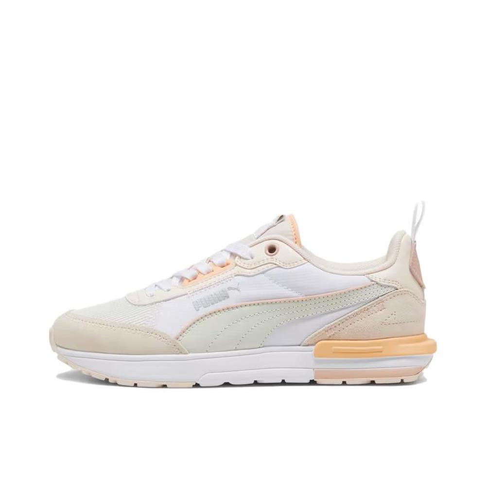 推荐商品：Puma/彪马 R22 运动休闲鞋 拼接复古时尚舒适耐磨轻便透气缓震抓地 女款/白色