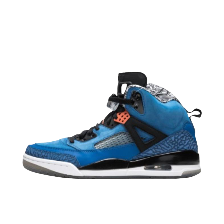 推荐商品：Air Jordan Spizike 篮球鞋 防滑耐磨舒适缓震复古时尚气垫训练冬季轻便比赛支撑包裹性增高 Knicks Blue 蓝黑白