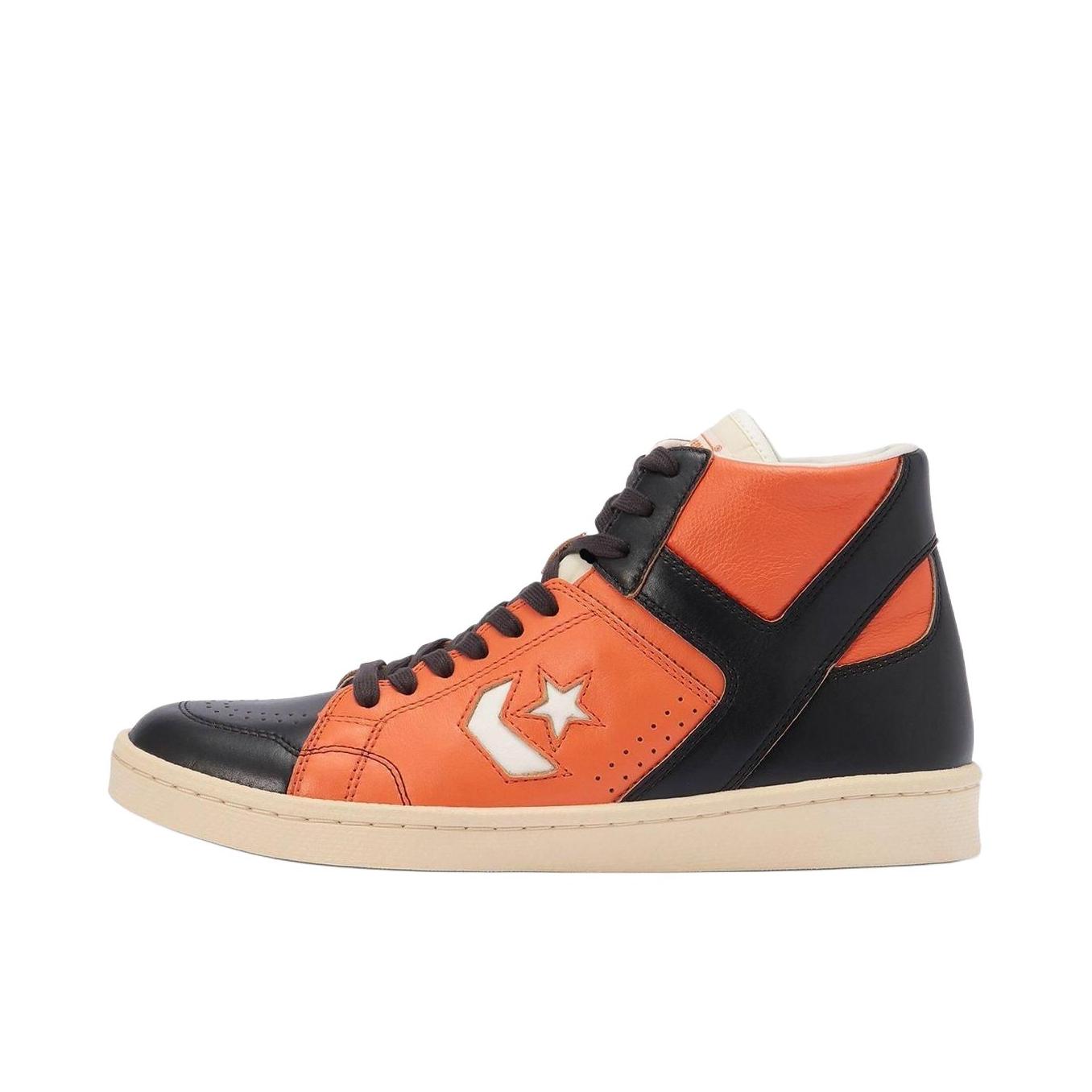 推荐商品：Converse/匡威 Weapon 板鞋 星箭标潮流经典复古拼接防滑耐磨减震透气支撑包裹性 OSHMAN'S联名/橙色 
