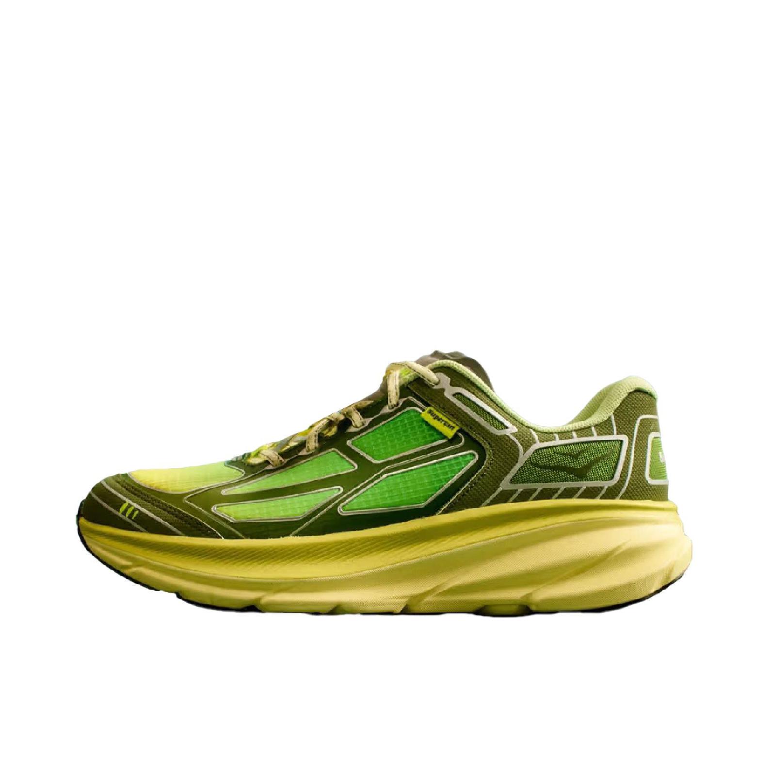 推荐商品：HOKA ONE ONE Clifton 9 克利夫顿 9 舒适减震 跑鞋 Supervsn联名/绿色