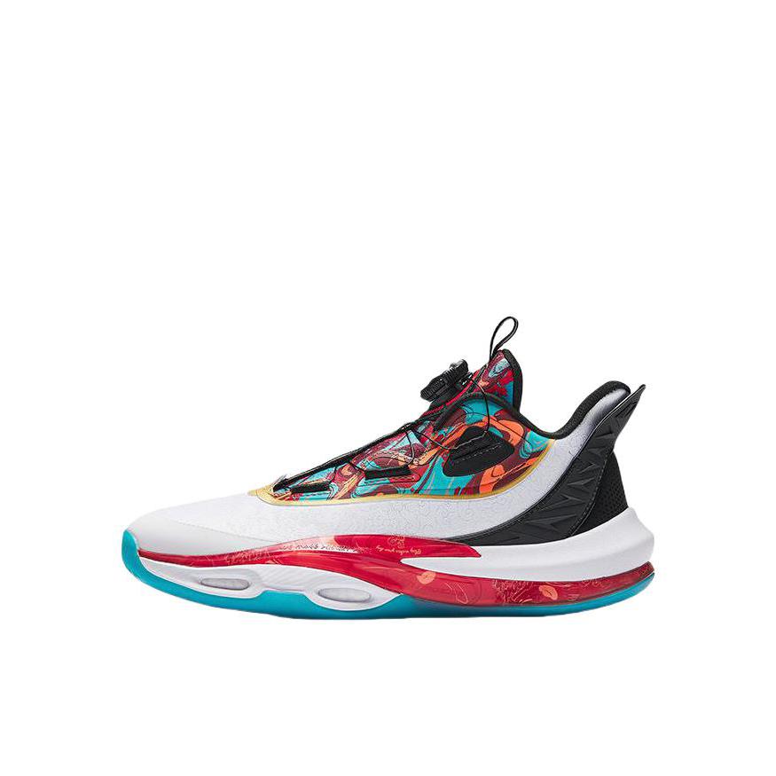 推荐商品：安踏 氮科技 防滑 耐磨 缓震 旋钮扣 儿童篮球鞋 312511116 大童/安踏白/黑色/热力红