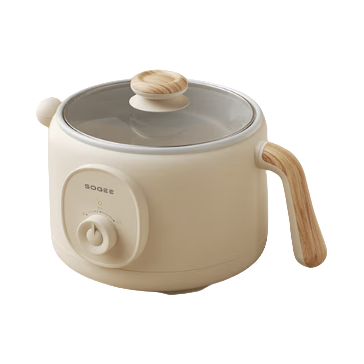 推荐商品：SOGEE/小质 DZG02 多功能锅 2L 不粘涂层 双重防护