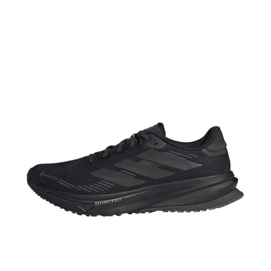 推荐商品：adidas Supernova Rise 跑鞋 减震支撑稳定回弹慢跑圆头美观随心畅跑贴合 纯黑色