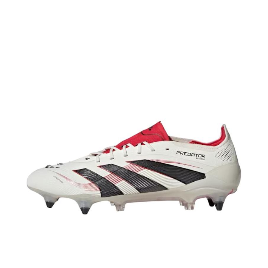 推荐商品：adidas Predator Elite 2G/3G AG 顶级 胶质短钉 人工草场 防滑耐磨 足球鞋 白色/深黑色/红色 