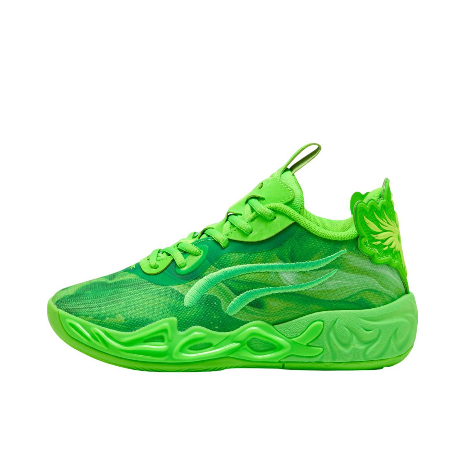 推荐商品：Puma/彪马 MB.04 鲍尔4 防滑耐磨 缓震 舒适透气 篮球鞋 Lamelo Ball联名/GS款/绿色