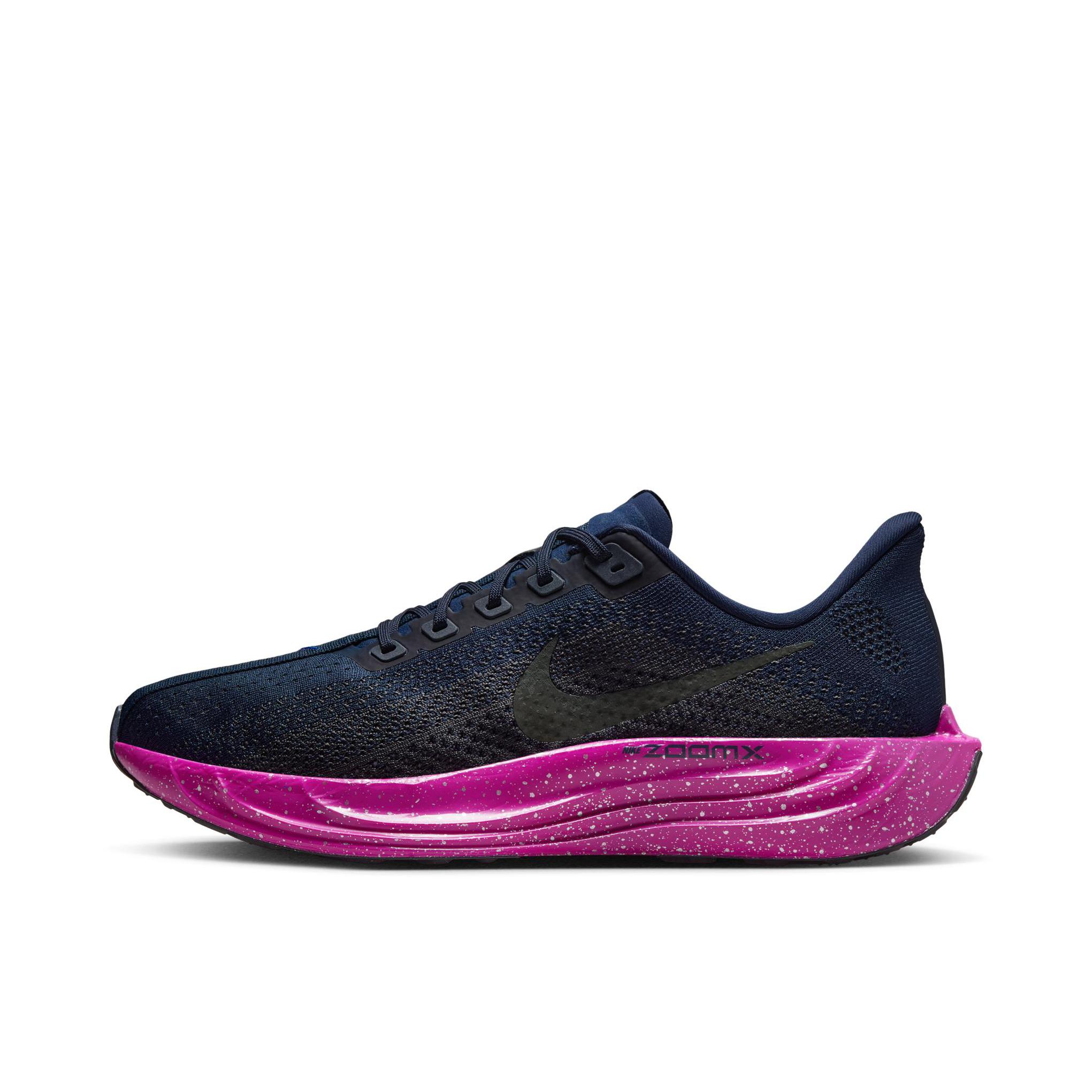 推荐商品：Nike Pegasus Plus 超级飞马 跑鞋 透气耐磨回弹织物支撑减震训练竞速贴合 黑曜石色/超级紫罗兰色/赛车蓝/黑色