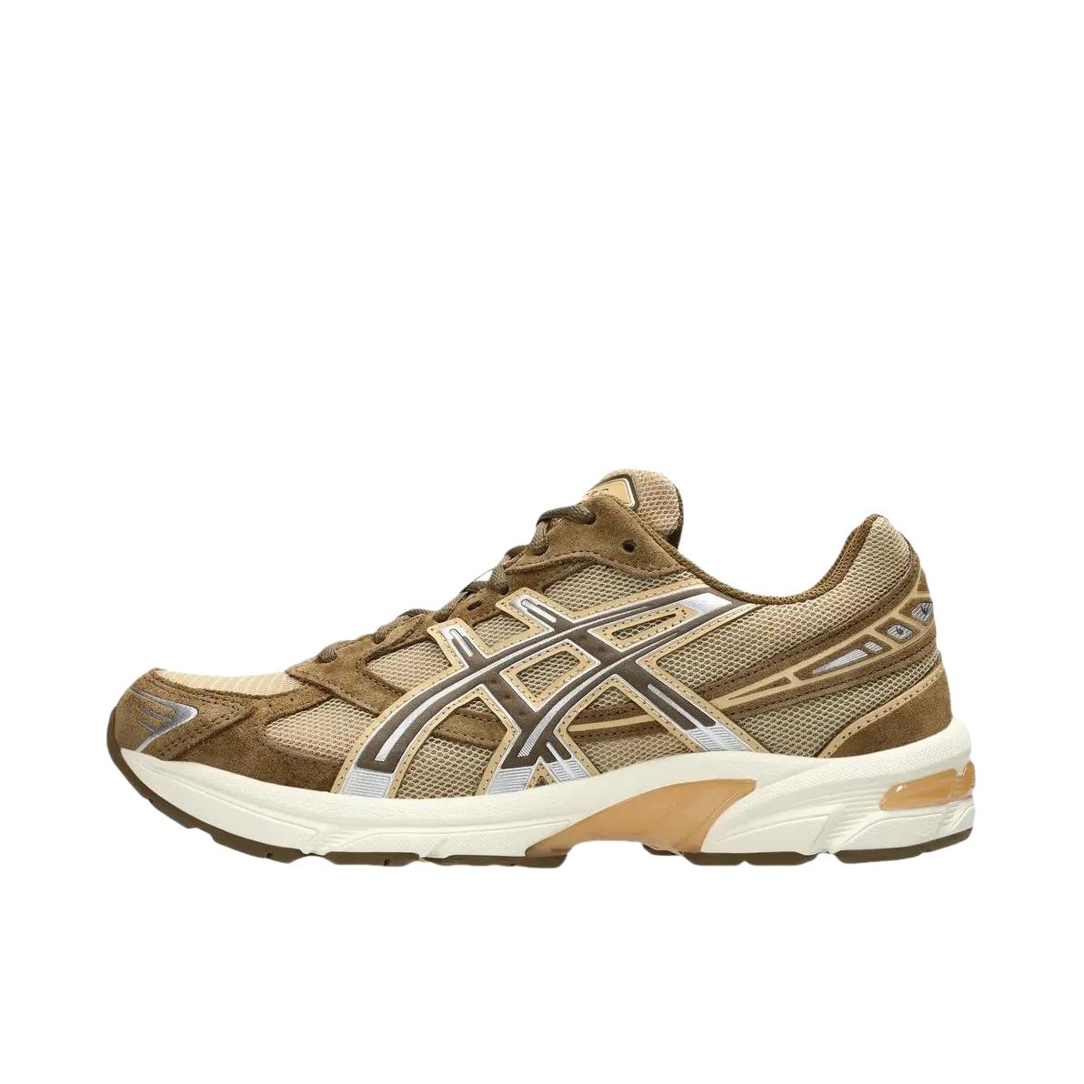 推荐商品：Asics/亚瑟士 Gel-1130 跑鞋 防滑耐磨缓震抓地织物网布透气复古马拉松短跑贴合圆头千禧风 浅棕色/白色