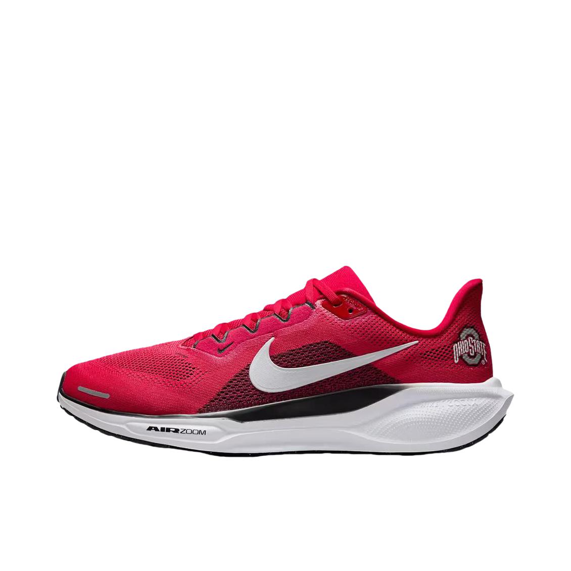 推荐商品：Nike Air Zoom Pegasus 41 飞马 跑鞋 ReactX泡绵缓震透气轻便回弹训练防滑马拉松短跑支撑贴合耐用 红色/白色/黑色