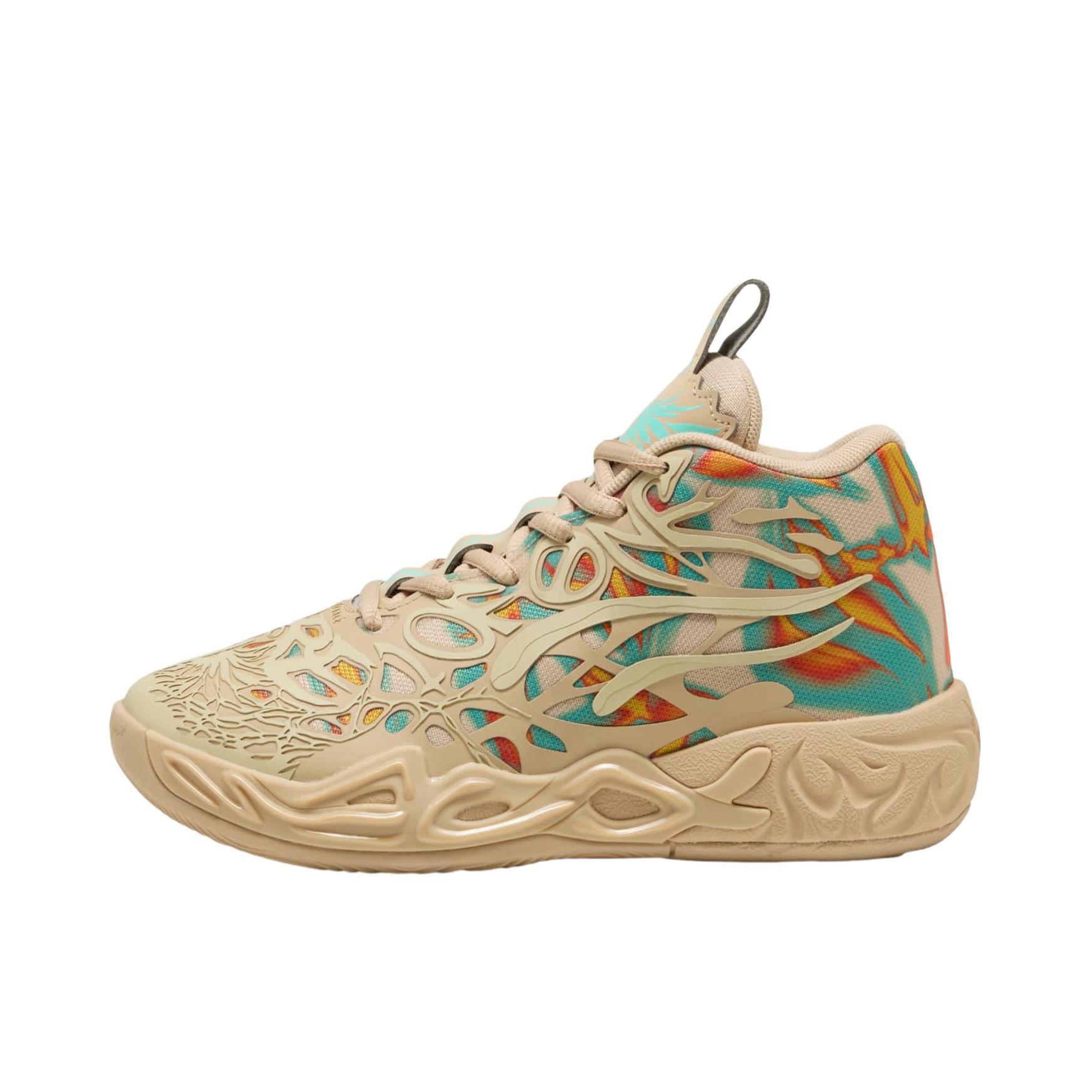 推荐商品：Puma/彪马 MB.04 鲍尔4 防滑耐磨 缓震 舒适透气 篮球鞋 Lamelo Ball联名/大童/棕色