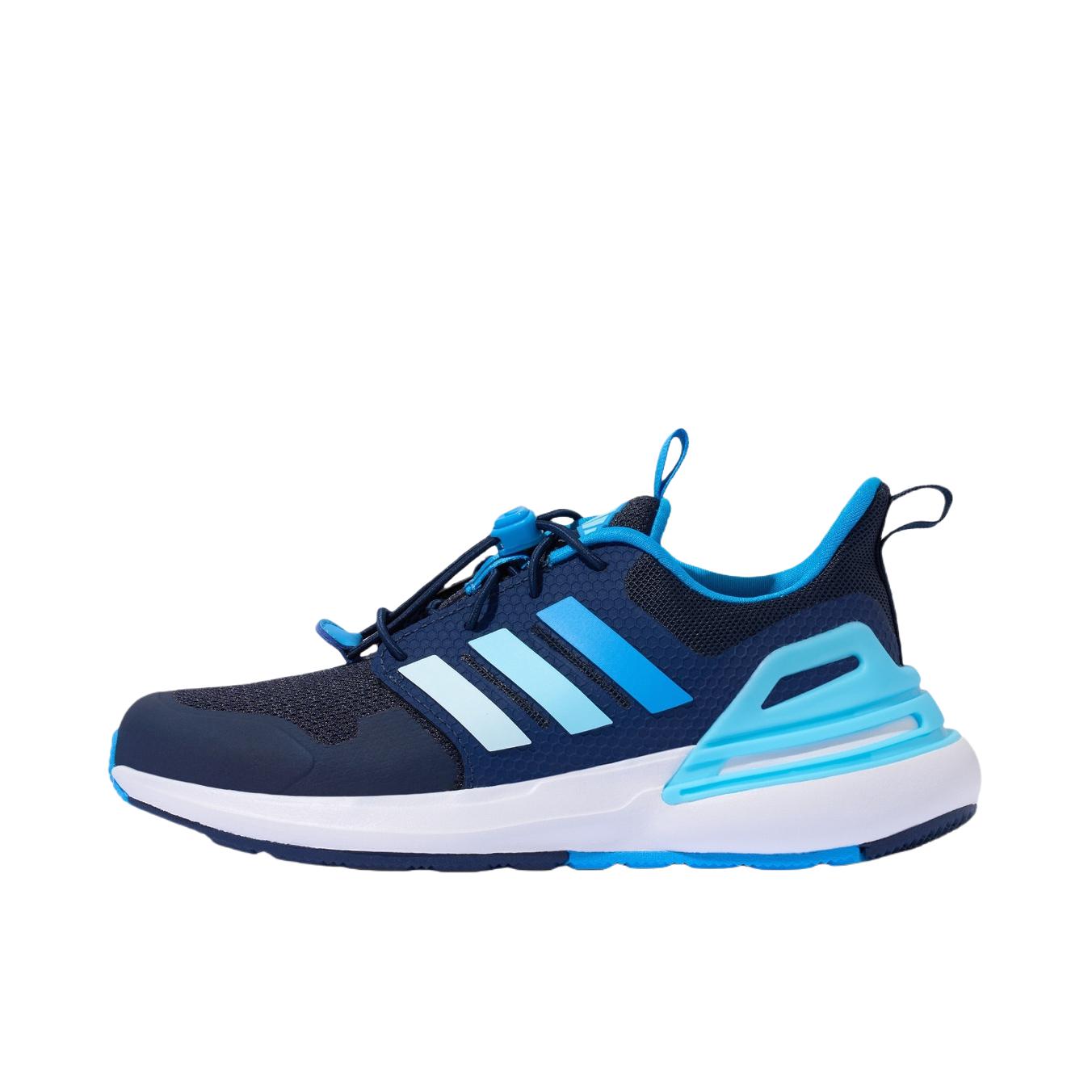 推荐商品：adidas RapidaSport EL K 运动鞋儿童 休闲轻运动 大童/深蓝色/白色